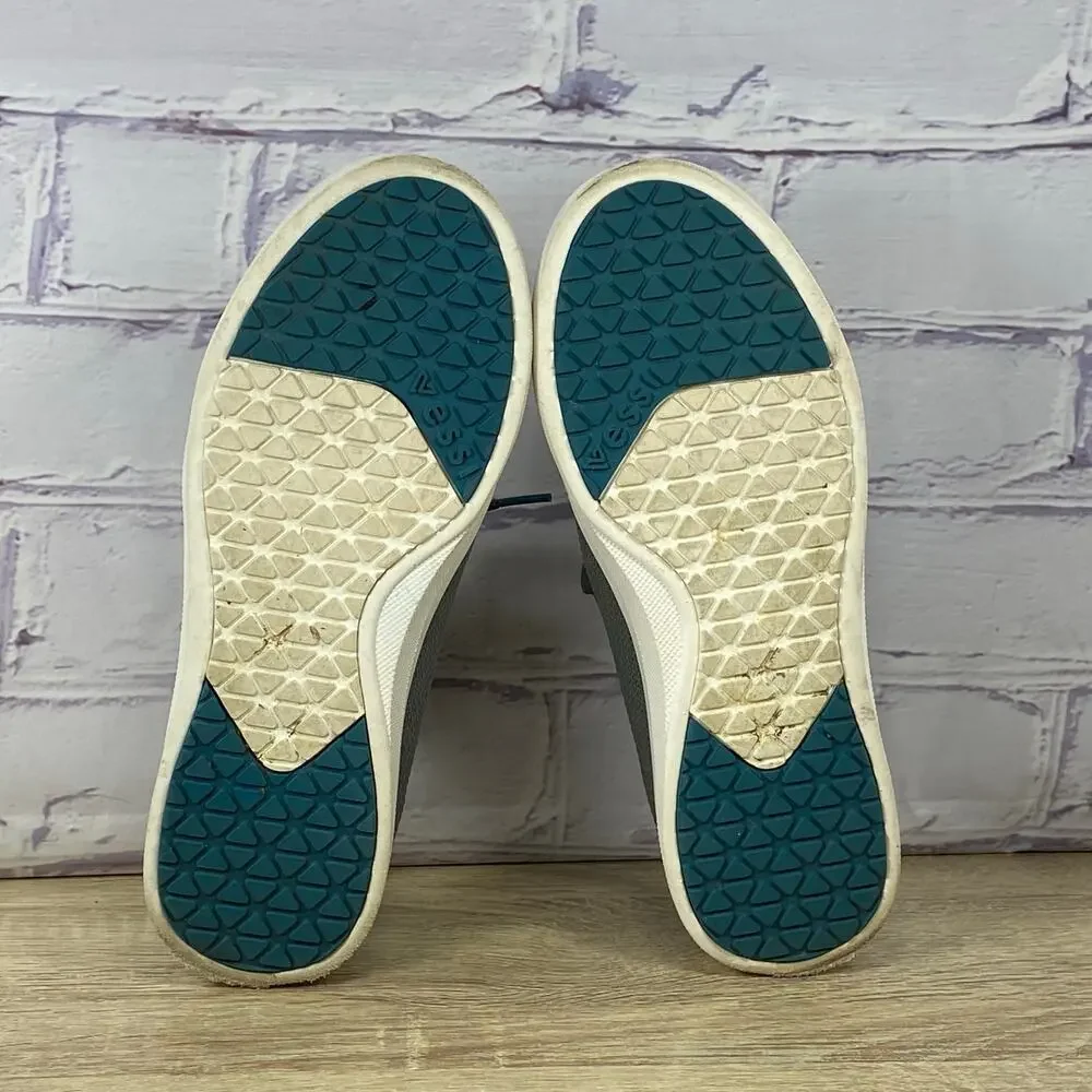 Vessi Gray Knit Athletic Sneakers with White Sole